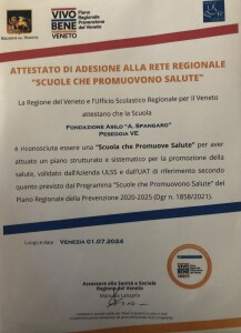 attestato rete che promuovono la salute